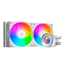 Система водяного охлаждения ID-Cooling FX240 Inf ARGB  WHITE Soc-AM5/AM4/1200/1700/1851 белый 4-pin 27.2dB Al+Cu 300W Ret