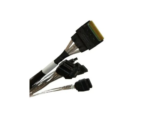 [Опция к серверу] Procase CBL-SLSAS8-8SATA-10 Кабель для подключения корзин, SFF-8654 (Slimline SAS x8) к 8* SATA , 100 cm