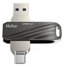 Netac USB Drive 256GB US11 USB3.0+TypeC Dual Flash Drive 256GB <NT03US11C-256G-32BK>