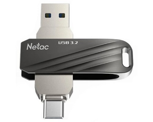[Носитель информации] Netac USB Drive 256GB US11 USB3.0+TypeC Dual Flash Drive 256GB <NT03US11C-256G-32BK>