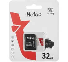 Micro SecureDigital 32GB Netac P500 ECO <NT02P500ECO-032G-R>  (с SD адаптером)