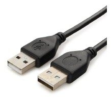 Cablexpert Кабель USB2.0 AM/AM, экран, 28/26AWG, медь, Pro, 3м, черный, пакет (CC-USB2-AMAM-3M)