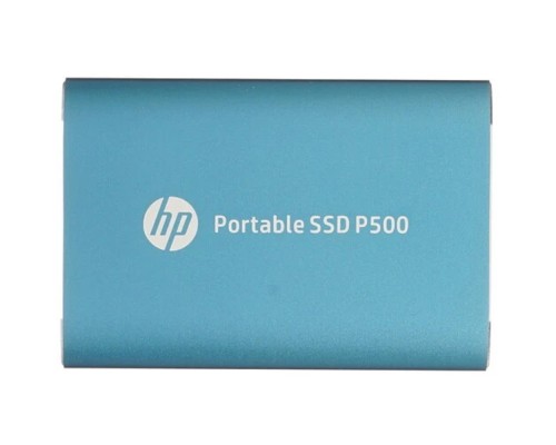 [носитель информации] HP Portable SSD 1TB External P500 Series Blue <1F5P6AA#ABB> (USB 3.2 Gen2 Type-C, up to 420/420Mbs, 500TBW, 79х54х10, 45g