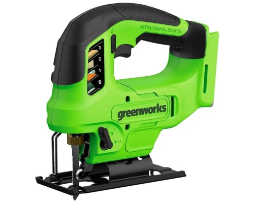 [Лобзики] Greenworks GD24JS90 Лобзик 24V, бесщеточный, 90 мм, 0-3000/мин,LED, без АКБ и ЗУ [3601707]