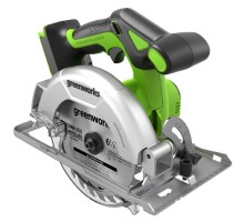 Greenworks GD24CS165 Дисковая пила 24 V, бесщеточная, 165х20мм, 4800 об/мин, рез 57мм, без АКБ и ЗУ [1501607]