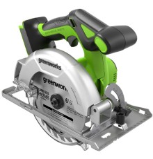 Greenworks GD24CS165 Дисковая пила 24 V, бесщеточная, 165х20мм, 4800 об/мин, рез 57мм, без АКБ и ЗУ [1501607]