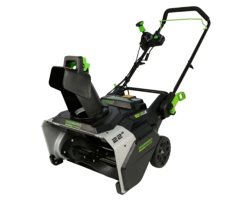 [Снегоуборочная техника] Greenworks Снегоуборщик аккумуляторный 82SN22, 82V, 56 см, б/щ (c 1хАКБ 5АЧ и ЗУ) [2603307UB]