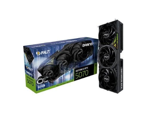 [Видеокарта] Видеокарта Palit RTX5070 GAMINGPRO OC 12GB GDDR7 192bit 3xDP HDMI 3FAN RTL