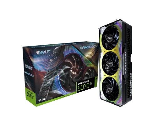[Видеокарта] Видеокарта Palit RTX5070Ti GAMEROCK 16GB GDDR7 256bit 3xDP HDMI 3FAN RTL