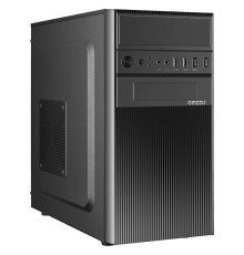 Корпус MiniTower Ginzzu D190, mATX, 2xUSB2.0, черный,без БП, без вентиляторов (Ginzzu D190)