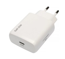 Cablexpert зарядное устройство 20Вт GaN, 3А, QC4.0/PD, 1xType-C, белый, (MP3A-PC-59)