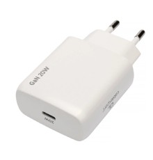 Cablexpert зарядное устройство 20Вт GaN, 3А, QC4.0/PD, 1xType-C, белый, (MP3A-PC-59)