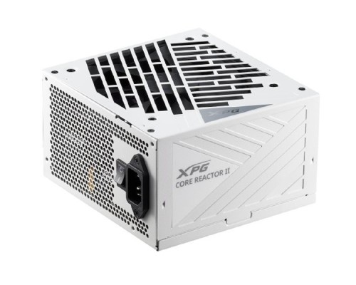 [Блок питания] XPG CORE REACTOR II 850 white (ATX 3.1 850W, Full Modular, PWM 120mm FDB fan, Active PFC, DC to DC,Half-Bridge & LLC converter, 80+ GOLD, all Japanese capasitors, белый ) RET