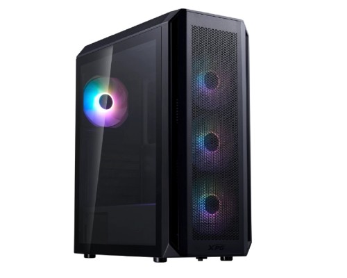[корпус] XPG VALOR AIR Plus black / ATX / tempered glass / 4x 120mm ARGB fans/front magnet filter/ VALORAIRPLUSMTA-BKCWW