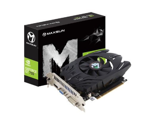 [Видеокарта] Видеокарта MAXSUN MS-GT730 Power Hammer 4G GDDR3, 64bit, 902/1333Mhz,  DVI/VGA/HDMI 1 FAN (MS-GT730 PH 4G) RTL