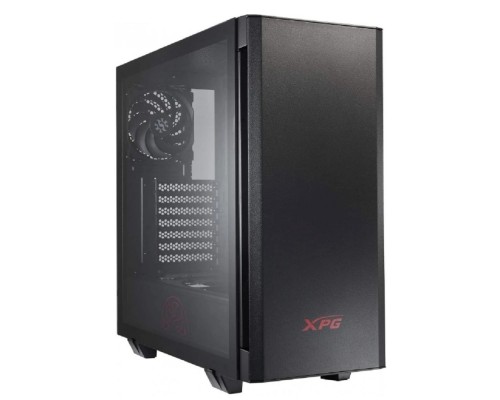 [корпус] XPG INVADER BLACK (INVADER-BKCWW) (Midi-Tower, черный, TG, 120mm fan*2)