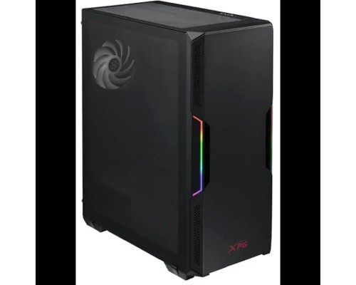 [корпус] XPG STARKER BLACK (STARKER-BKCWW) (Midi-Tower, черный, TG, 120mm ARGB fan + 120mm fan)