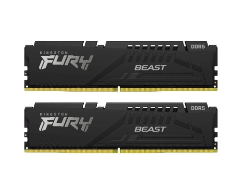 [Модуль памяти] Kingston 16GB 6000MT/s DDR5 CL30 DIMM (Kit of 2) FURY Beast Black EXPO KF560C30BBEK2-16