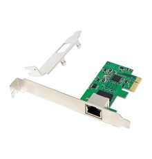 ORIENT XWT-RTL8126PE-5G, Сетевая карта PCI-Ex1 v2.1 1xRJ45 5Gbps Ethernet NIC, RTL8126 chipset, 5/2.5/1 Гбит/с, 2 планки крепления в комплекте (33360)