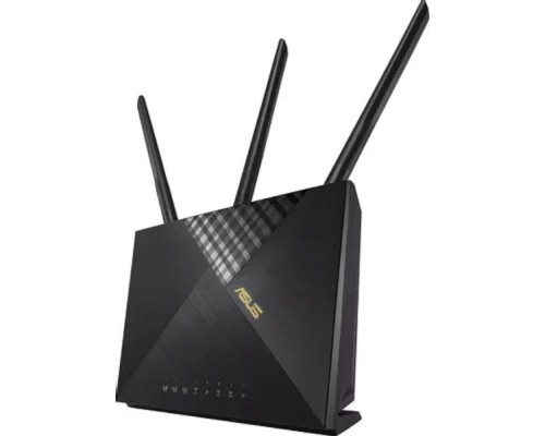 [Сетевое оборудование] ASUS 4G-AX56 Роутер беспроводной  2G, 3G, 4G, 300 Мбит/с, Wi-Fi 802.11, n, ac, ax, 5 ГГц, 2.4 ГГц, 4 LAN, SIM-слот, 3 внешние антенны, черный