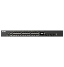 D-Link DXS-3410-32XY/A1A Управляемый L3 стекируемый коммутатор с 24 портами 10GBase-T, 4 портами 10GBase-X SFP+ и 4 портами 25GBase-X SFP28