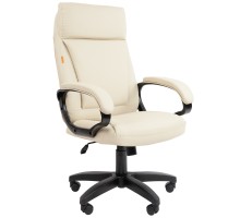 Офисное кресло Chairman 794LT Россия чер.пласт экокожа светло-бежевая (7176100)