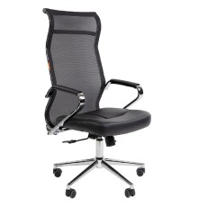 Офисное кресло Chairman 702 Россия экопремиум черный/сетка (7181196)