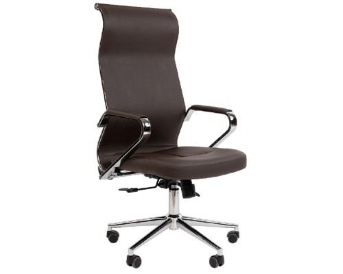 [Офисные кресла] Офисное кресло Chairman 702 Россия экопремиум коричневый (7171921)