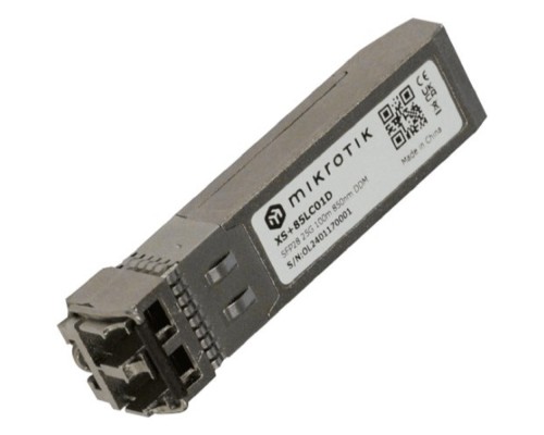 [Сетевое оборудование] MikroTik XS+85LC01D Модуль SFP+ 1.25G SFP, 10G SFP+ и 25G SFP28, 100 метров, MultiMode 850nm