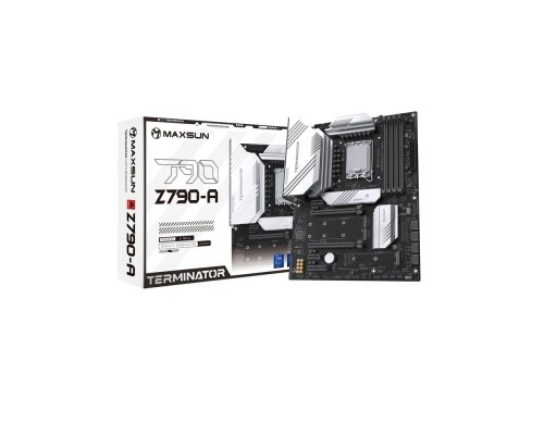 [Материнская плата] MAXSUN MS-Terminator Z790-A (Socket 1700, ATX, 4*DDR5(192Gb), DP/HDMI, 4*SATA3, 4*M.2, 1xPCI-E x16 /2xPCI-E x4, 1*Type-C, 4*USB 2.0,  4*USB 3.2 , LAN 1*2.5G, RTL)