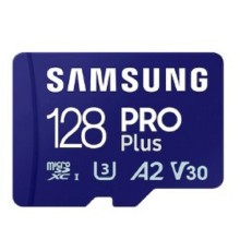 Micro SecureDigital 128GB Samsung Class 10 Pro Plus A2 V30 U3 (R/W 180/130 MB/s) + SD адаптер [MB-MD128SA/KR]