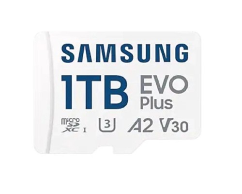 [Карта памяти ] Micro SecureDigital 1TB Samsung Class 10 Evo Plus A2 V30 UHS-I  (R/W  90/160 MB/s) + SD адаптер