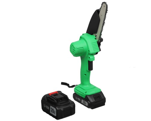 [Садовые пилы] Zitrek GreenSaw 20 Plus Цепная пила-высоторез аккумуляторная [082-1856] { 20В,4,0Ач Li-ion аккум.1 шт, 2,0Ач Li-ion аккум. 1 шт, ЗУ }
