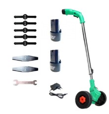 Триммер-газонокосилка аккумуляторный ZITREK GreenCut 12 Pro (12В, Li-ion аккумулятор 2шт, колеса)