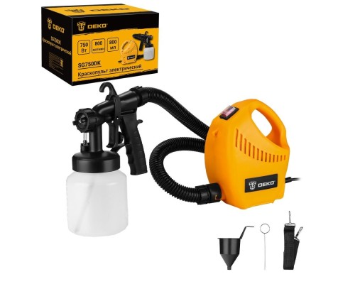[Краскопульты] Краскопульт электрический DEKO SG750DK, 800 мл, 750Вт [083-1127]