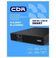 ИБП CBR PULSE PLS-3000 RT [Line Interactive Smart 3000 VA / 2700 W, Rack/Tower, 8 x C13, LCD, HID-USB, RS232, EPO, SNMP slot]