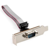 Exegate EX298290RUS Планка портов в корпус 1xCOM ExeGate BrctDB91-LP (Com 10-pin (F) --> RS232 DB9 Male, кабель 20см, Low Profile)