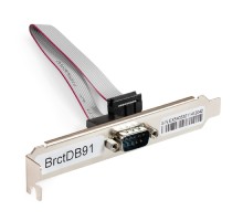 Exegate EX298291RUS Планка портов в корпус 1xCOM ExeGate BrctDB91 (Com 10-pin (F) --> RS232 DB9 Male, кабель 20см)