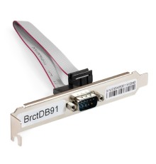 Exegate EX298291RUS Планка портов в корпус 1xCOM ExeGate BrctDB91 (Com 10-pin (F) --> RS232 DB9 Male, кабель 20см)