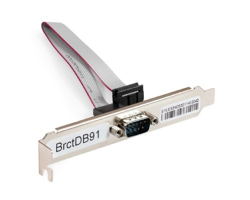 [Контроллер] Exegate EX298291RUS Планка портов в корпус 1xCOM ExeGate BrctDB91 (Com 10-pin (F) --> RS232 DB9 Male, кабель 20см)