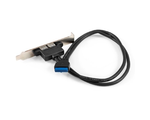[Контроллер] Exegate EX298295RUS Планка портов в корпус 2xUSB3.0 ExeGate BrctUSB3-2A (USB 3.0 20pin (IDC 20pin F) --> 2x USB 3.0 Af, кабель 20см)