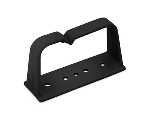 [Cabeus Аксессуары к монтажным шкафам] Cabeus JI01-A-BK Кабельный органайзер вертикальное(кольцо) пластиковое 75х42мм, цвет черный (RAL 9004)