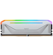 Оперативная память Apacer  DDR5  32GB  6400MHz DIMM NOX RGB White Gaming Memory CL32 1.4V (Retail) 2048*8  Heat Sink (Retail) 3 years (AH5U32G64C552NWAA-1)