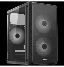 Formula Air Mesh G4 Black (mATX, Acryl, 2xUSB, 1x12cm fan. 1x3.5