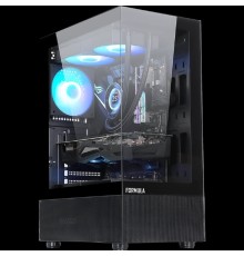 Formula Crystal Z1+ Black (ATX, стекло, Type-C, USB3.0 x1, USB2.0 x2, 3x 120mm FRGB fans)