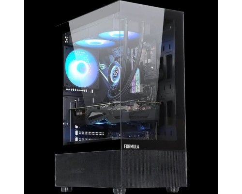 [корпус] Formula Crystal Z1+ Black (ATX, стекло, Type-C, USB3.0 x1, USB2.0 x2, 3x 120mm FRGB fans)