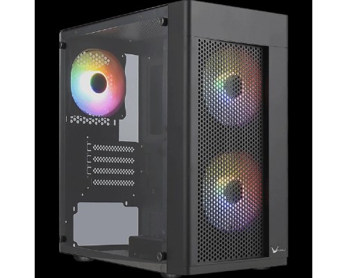 [корпус] Formula HEXFORM-G-BK-v2  (mATX, стекло, сетка, USB3.0 x1, USB2.0 x2, 3x12cm 