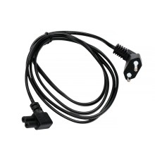 Cablexpert  Кабель питания CEE 7/16-C7, 2x0.75мм2, 2.5А, VDE, угл.разъемы, 1.8м, черный, пакет (PC-184A-VDE-1.8M)