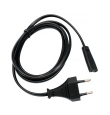 Cablexpert  Кабель питания CEE 7/16-C7, 2х0.5мм2, 2.5А, 1.5м, черный, пакет (PC-184/2-1.5M)