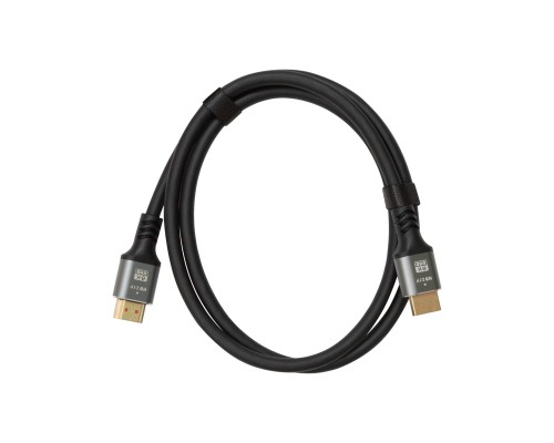 [Кабели HDMI / DVI / DP] Bion Кабель HDMI v2.1, 19M/19M, 3D, 8K UHD, экран, 1 м, черный [BXP-HDMIV21-1M]